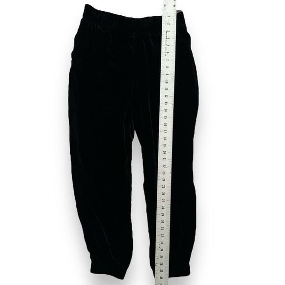 Banana Republic Velvety Black Velvet Elastic Waist Flowy Jogger Pants‎ Sz Sm NWT - Picture 7 of 11